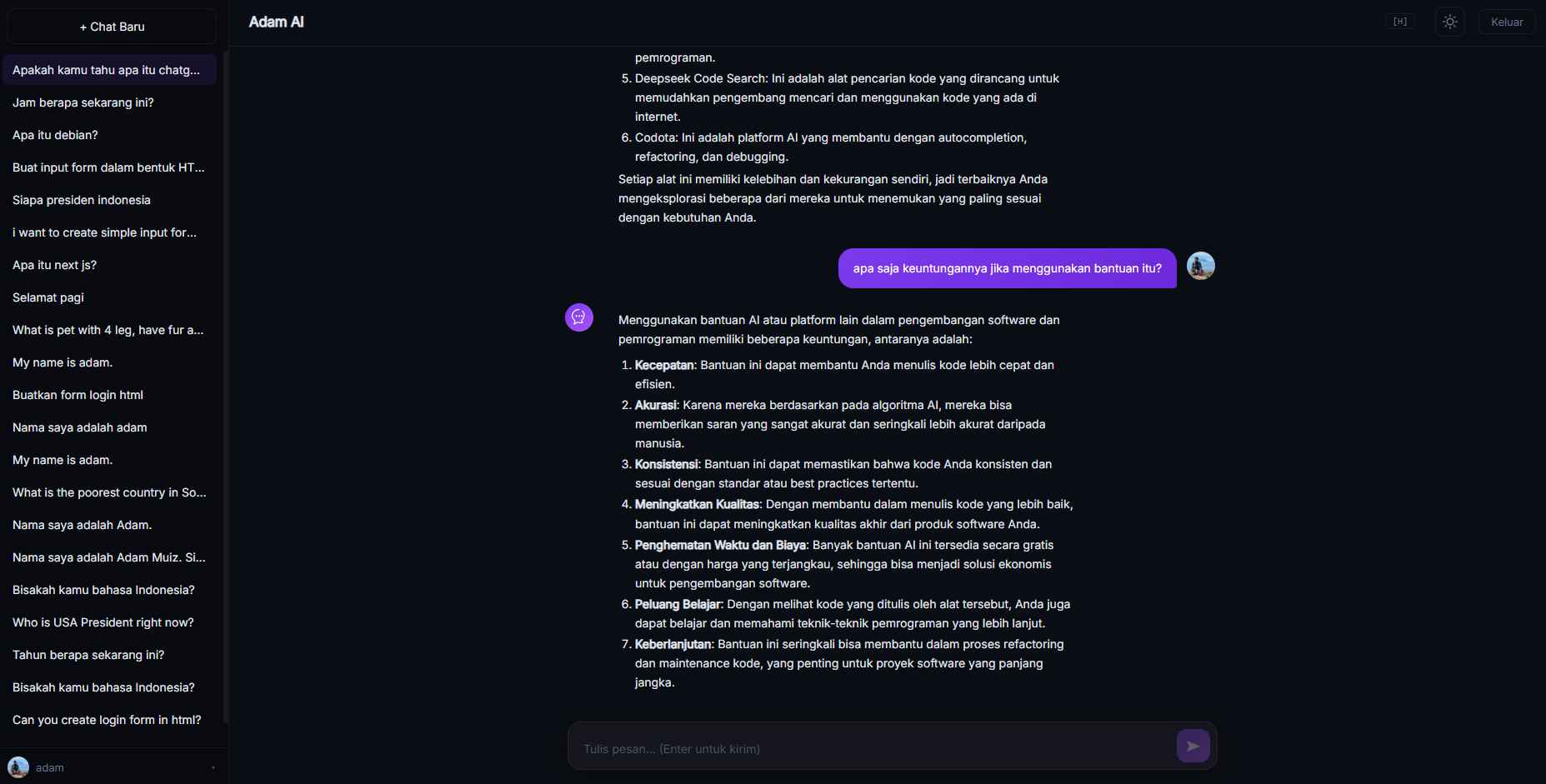 AI Assistant Lokal