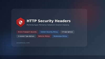 HTTP Security Headers yang Wajib Kamu Pasang — Perlindungan Pertama Sebelum Exploit Datang