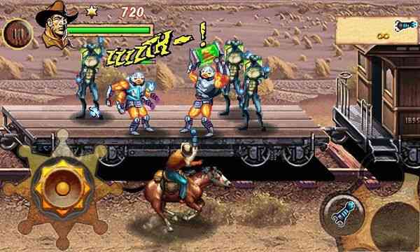 Free Download Cowboy & Aliens 2D APK - Java Game for Android Last Version