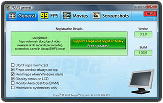 Fraps Screen Capture and Benchmarking Software