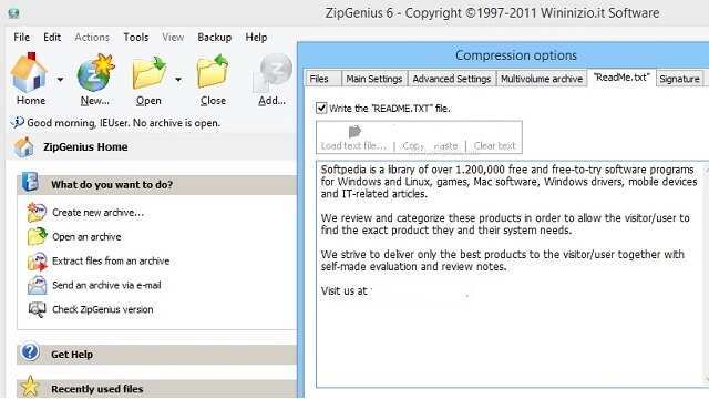Free Download ZipGenius for Windows PC Laptop Last Version
