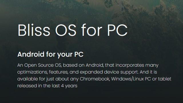 Unduh Gratis Bliss OS untuk Desktop PC Komputer dan Leptop Versi Lama Terbaru