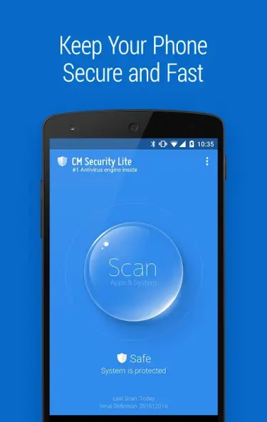 Free Download CM Security Lite Last Version for Android Mobile Smartphone Offline Installer Google Drive