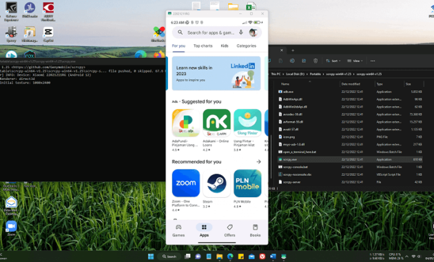 Unduh Gratis Scrcpy Windows untuk Windows PC Komputer dan Leptop Versi Lama Terbaru