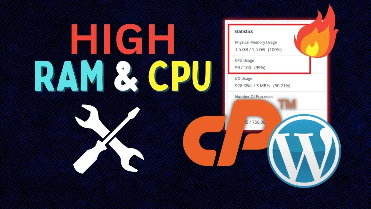 Fix cpu dan physical memory usage high cpanel hosting wordpress